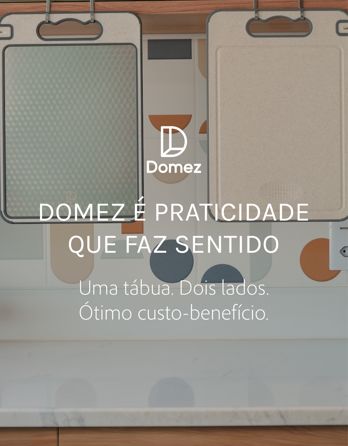 Tábua de Corte Dupla Face Inox e Polipropileno