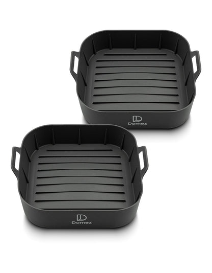 Kit 2 Formas de Silicone para Air Fryer Reutilizáveis