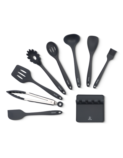 Kit 9 Utensílios de Cozinha Silicone Monobloco