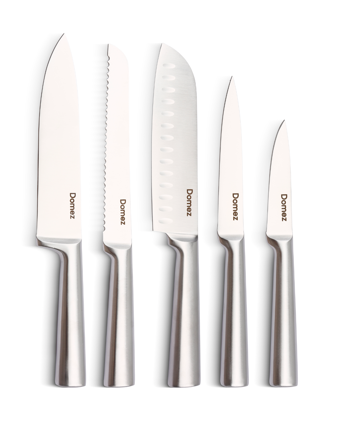 Jogo de 5 Facas de Cozinha Inox