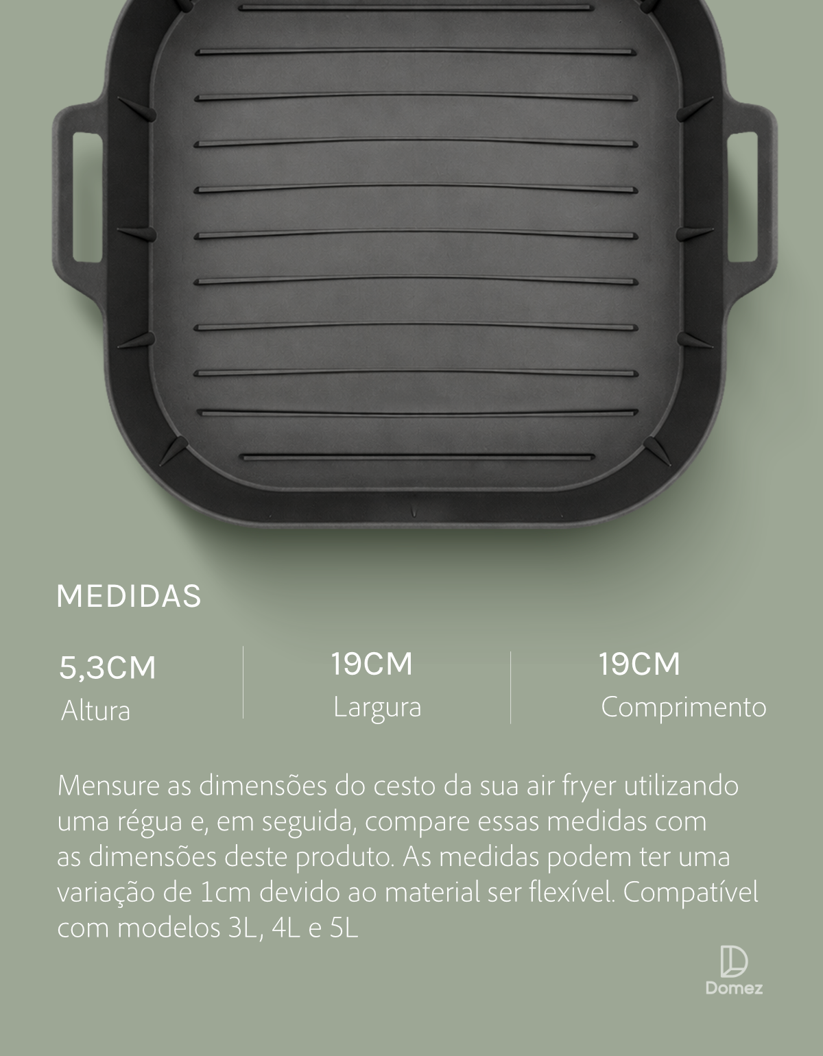 Kit 2 Formas de Silicone para Air Fryer Reutilizáveis
