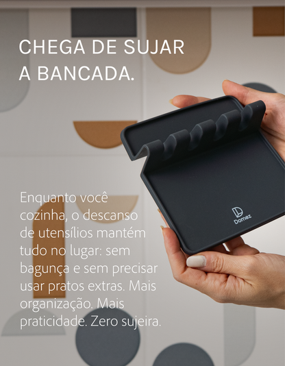 Kit 9 Utensílios de Cozinha Silicone Monobloco
