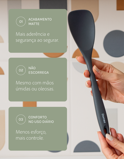 Kit 9 Utensílios de Cozinha Silicone Monobloco
